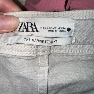 Zara marine straight jeans